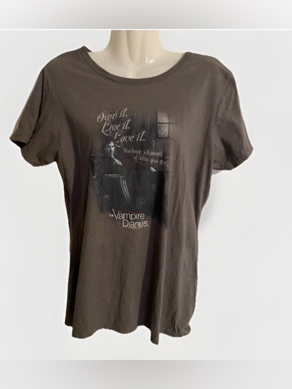 The Vampire Diaries M women’s tee Stop Being Ashamed fan favorite shirt